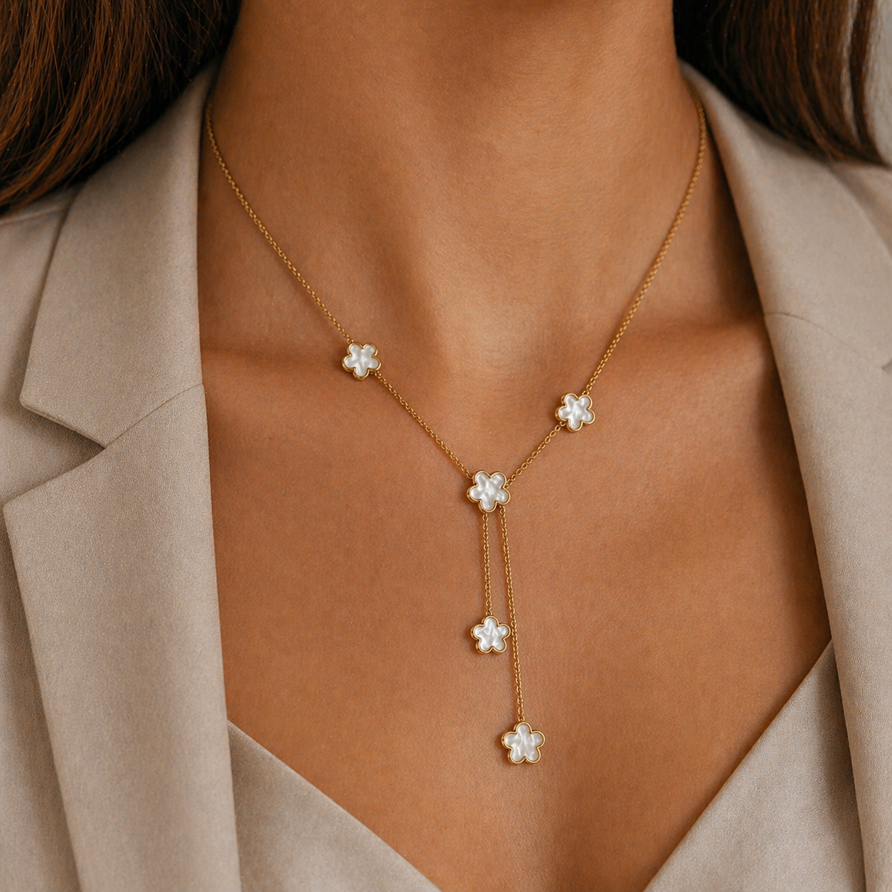 Collier Eloria en acier inoxydable – vue principale