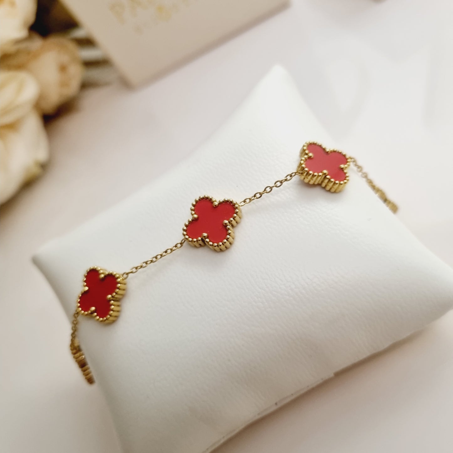 Bracelet en acier inoxydable doré Liora, chaîne ajustable