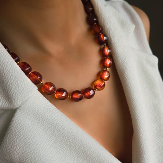 Collier perles translucides – bijou élégant et lumineux