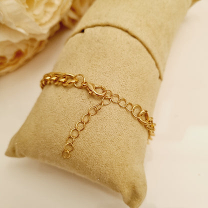 bracelet doré avec pierre bijou ajustable couleur or bracelet élégant pour femme accessoire mode doré