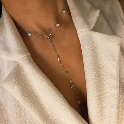 Collier de corps doré avec zircons – autre vue