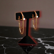 Boucles d’oreilles à chaînes pendantes – Élégance moderne