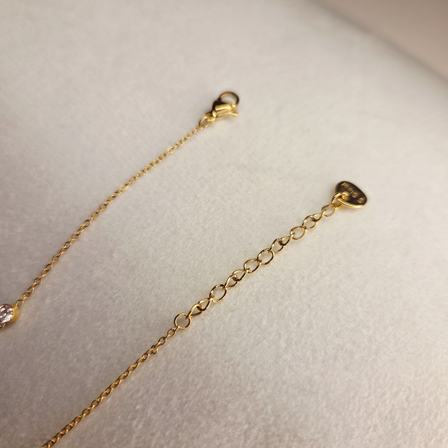 Bracelet étoile zircon acier inoxydable doré réglable