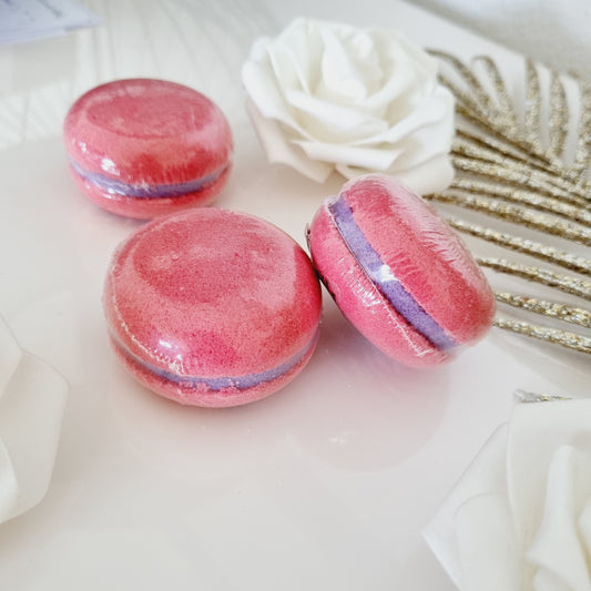 Macaron de bain cassis